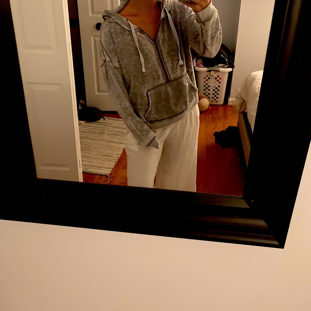 Grey quarter zip ocean drive